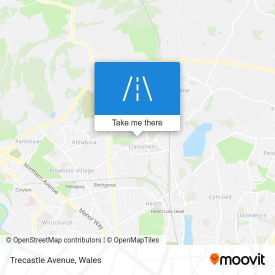 Trecastle Avenue map