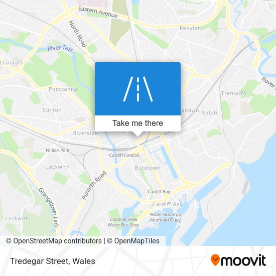 Tredegar Street map