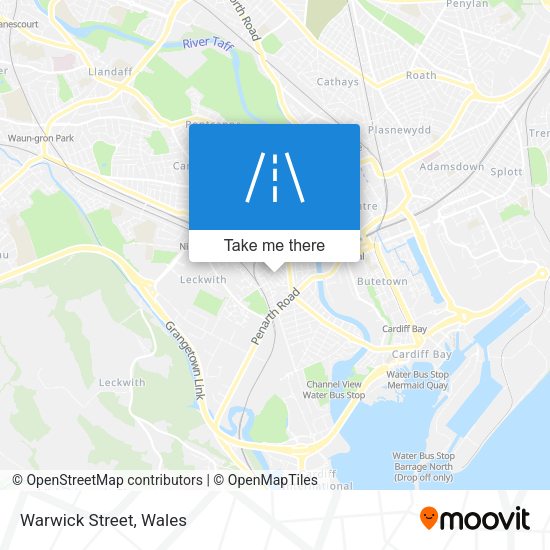 Warwick Street map