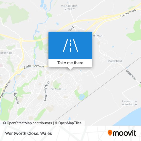 Wentworth Close map