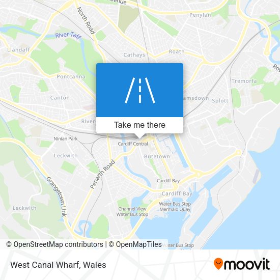 West Canal Wharf map