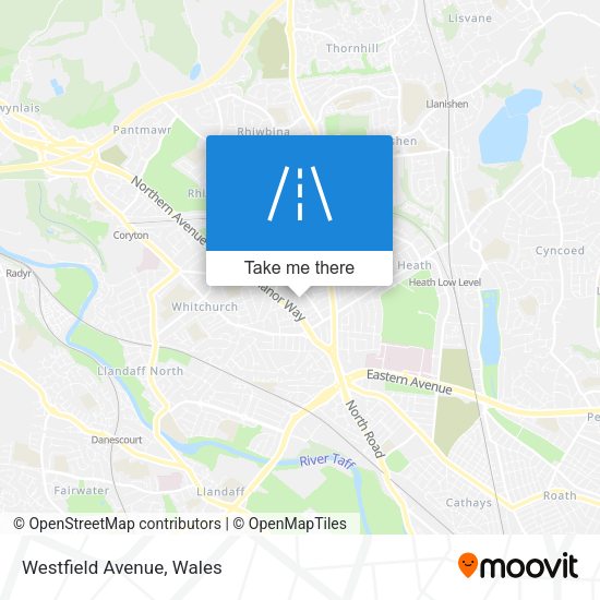 Westfield Avenue map