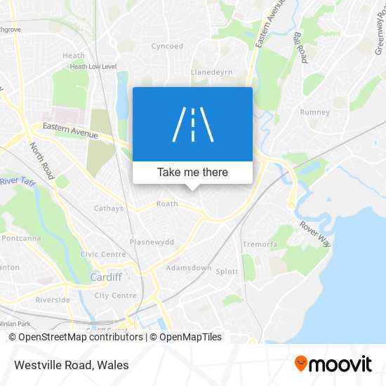 Westville Road map