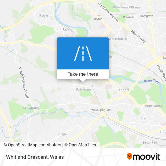 Whitland Crescent map