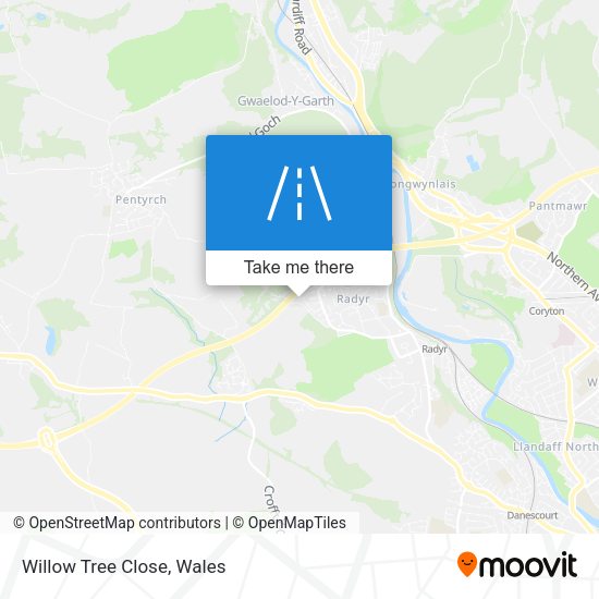 Willow Tree Close map