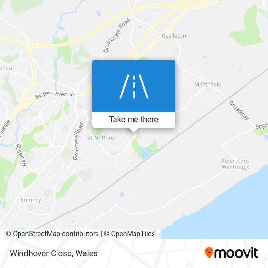 Windhover Close map