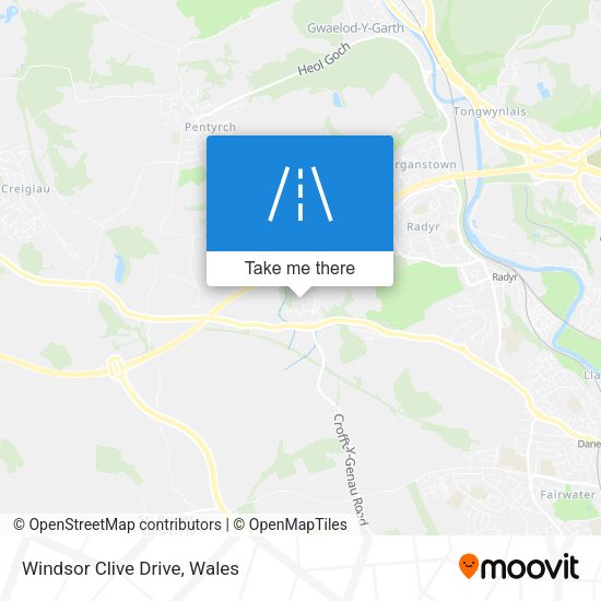 Windsor Clive Drive map
