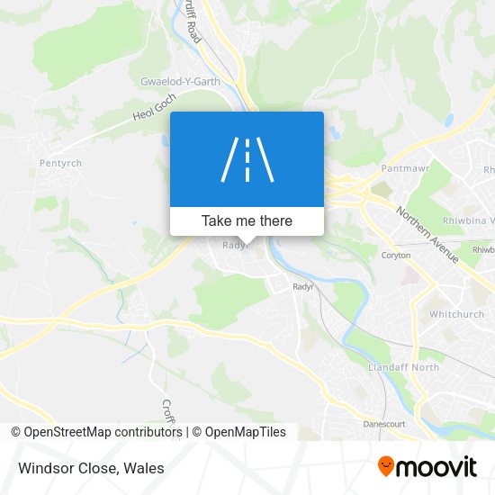 Windsor Close map