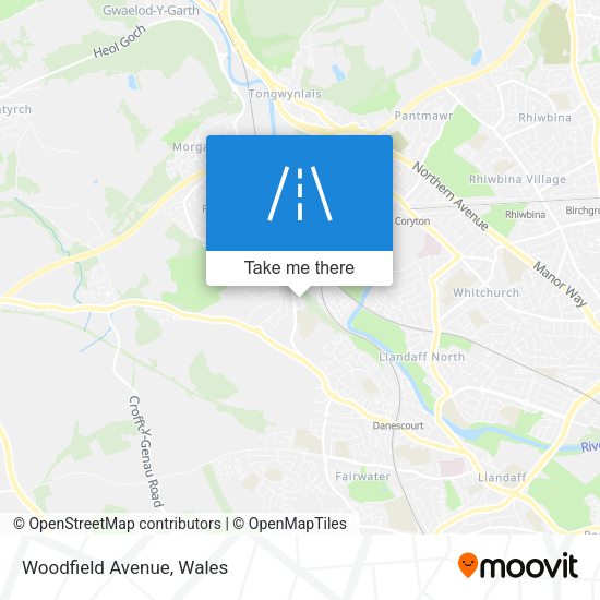 Woodfield Avenue map