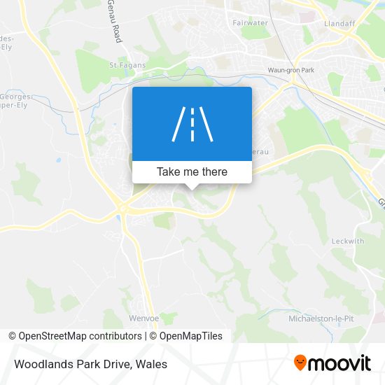 Woodlands Park Drive map