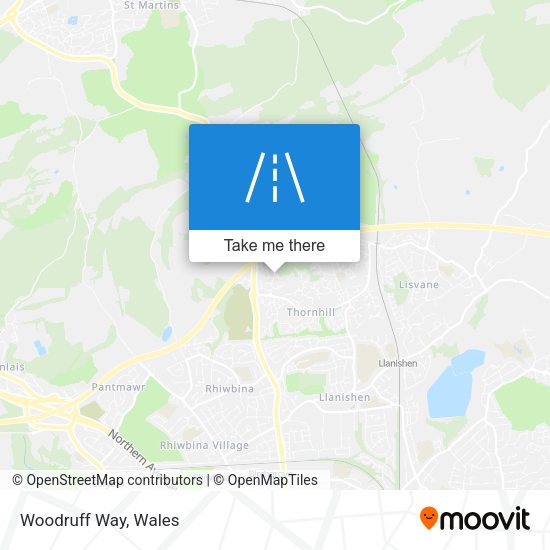 Woodruff Way map