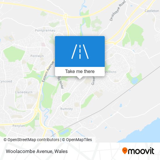 Woolacombe Avenue map