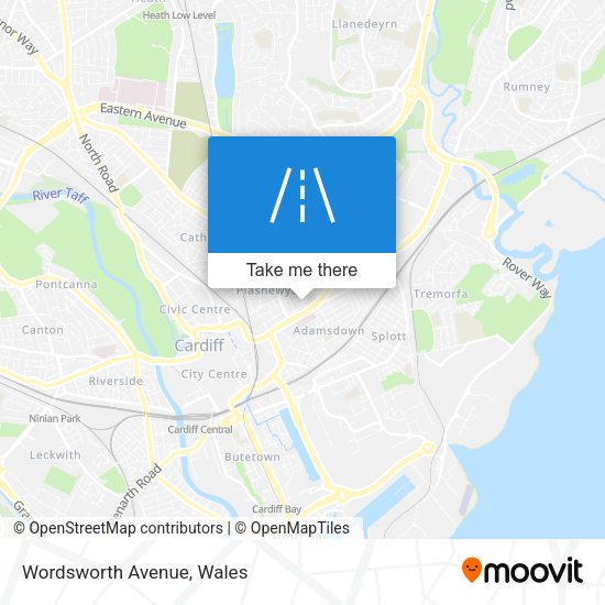 Wordsworth Avenue map
