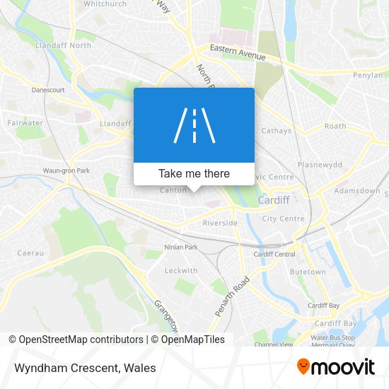 Wyndham Crescent map