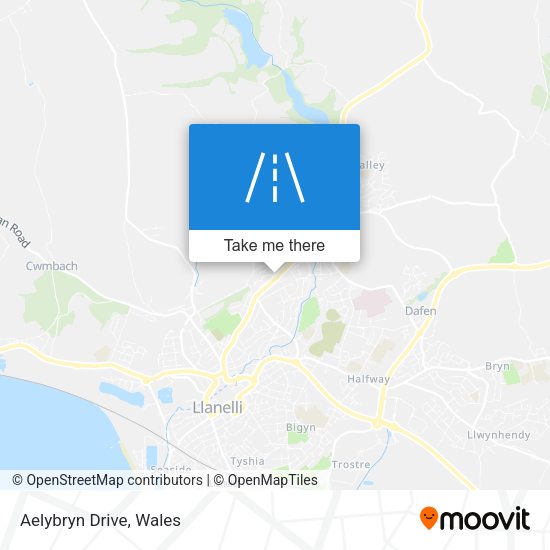 Aelybryn Drive map
