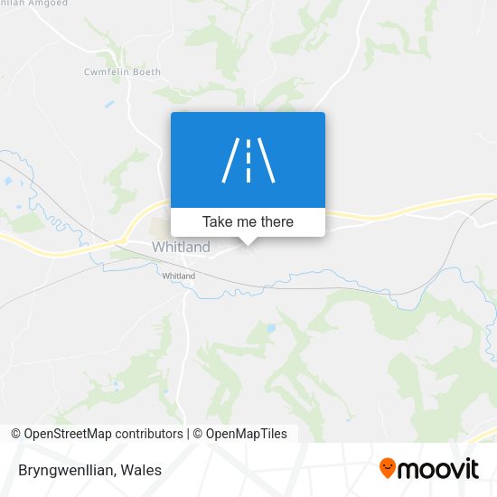 Bryngwenllian map