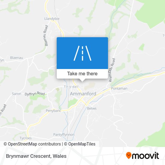 Brynmawr Crescent map