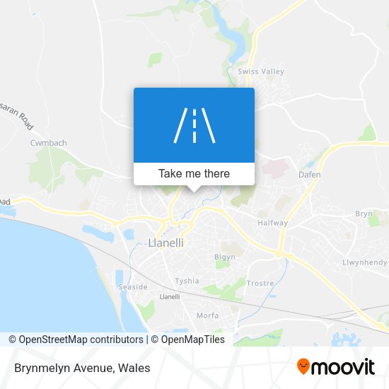 Brynmelyn Avenue map