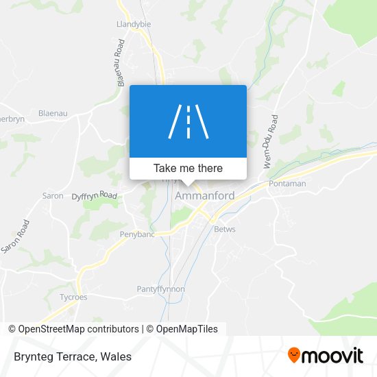 Brynteg Terrace map