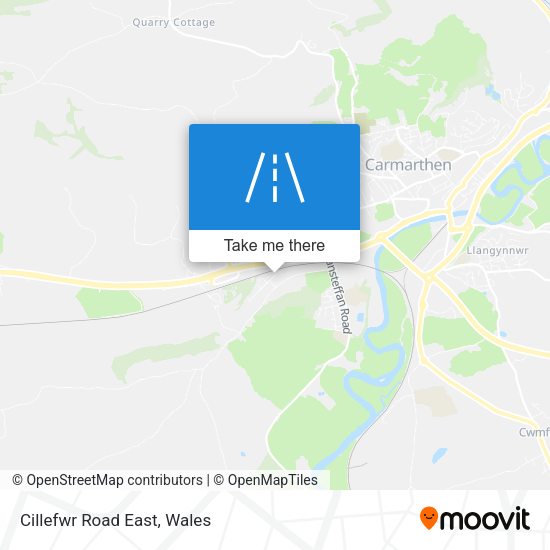 Cillefwr Road East map