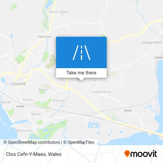 Clos Cefn-Y-Maes map