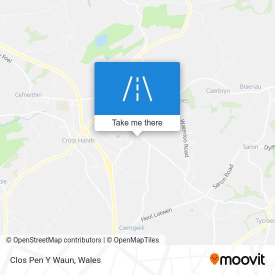 Clos Pen Y Waun map