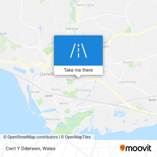 Cwrt Y Dderwen map