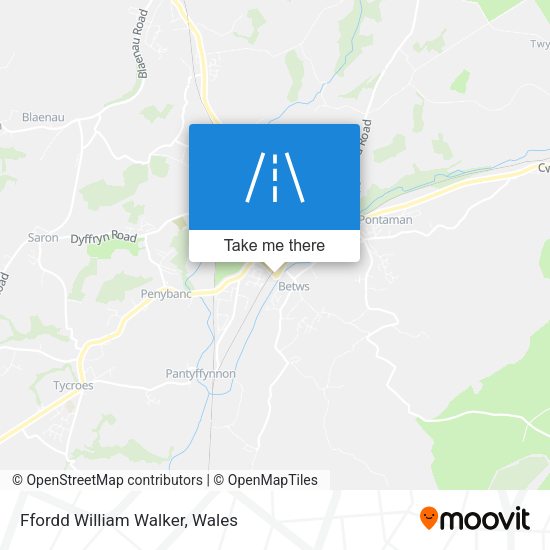 Ffordd William Walker map