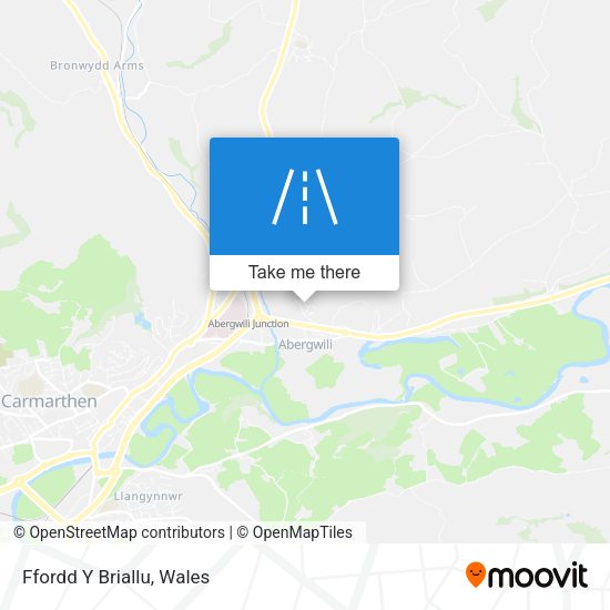 Ffordd Y Briallu map
