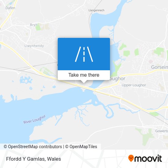 Ffordd Y Gamlas map