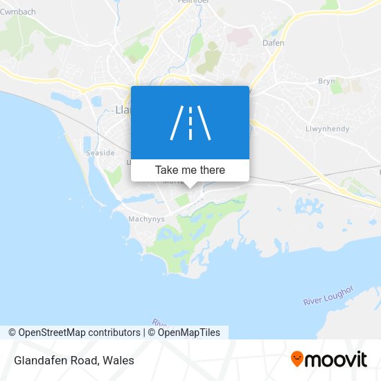 Glandafen Road map
