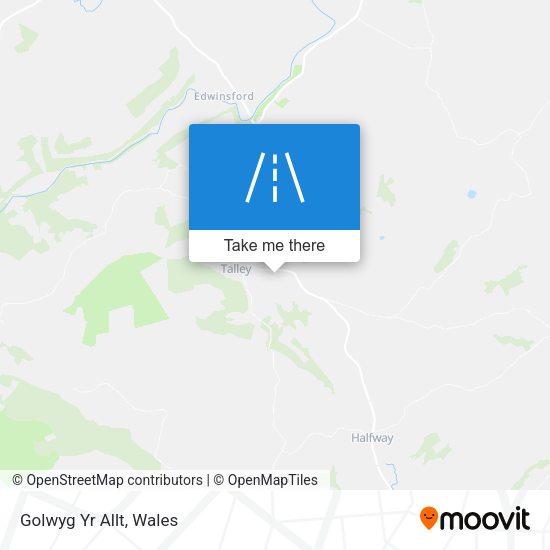 Golwyg Yr Allt map