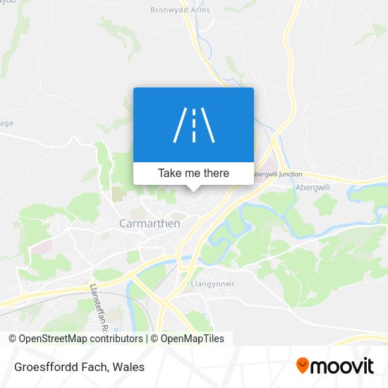 Groesffordd Fach map