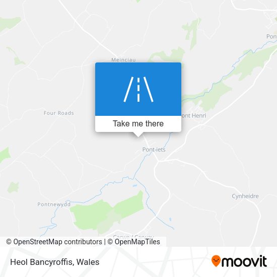 Heol Bancyroffis map
