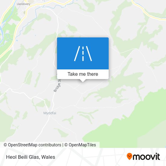 Heol Beili Glas map