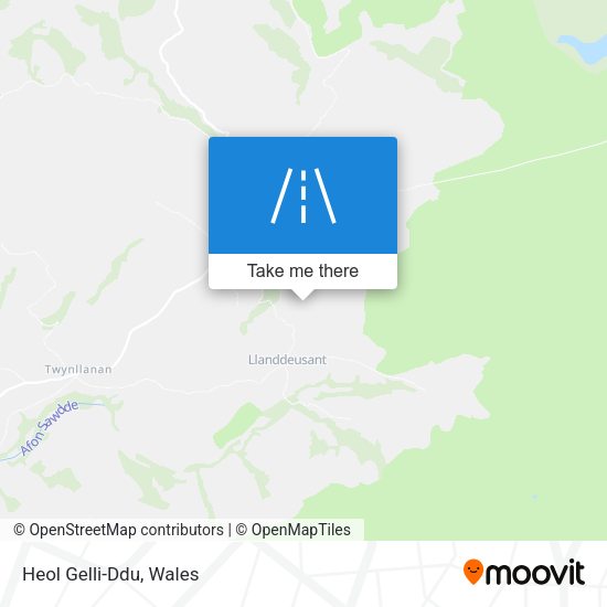 Heol Gelli-Ddu map