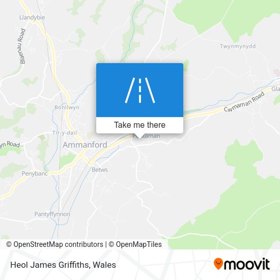 Heol James Griffiths map