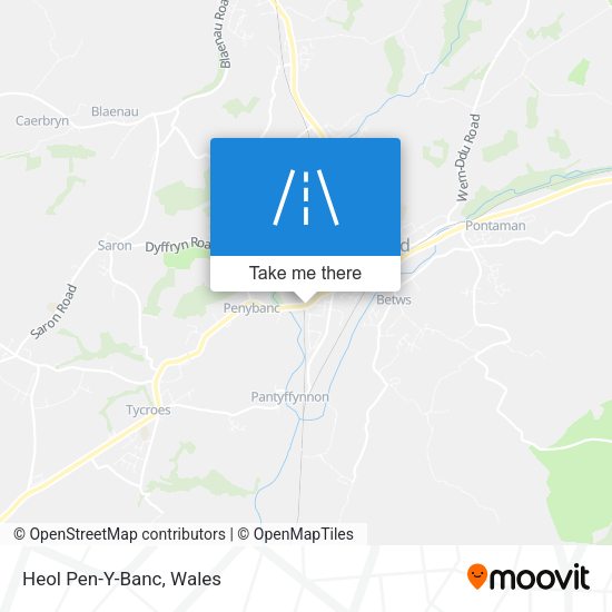 Heol Pen-Y-Banc map
