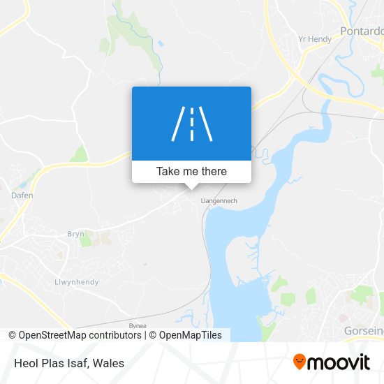 Heol Plas Isaf map