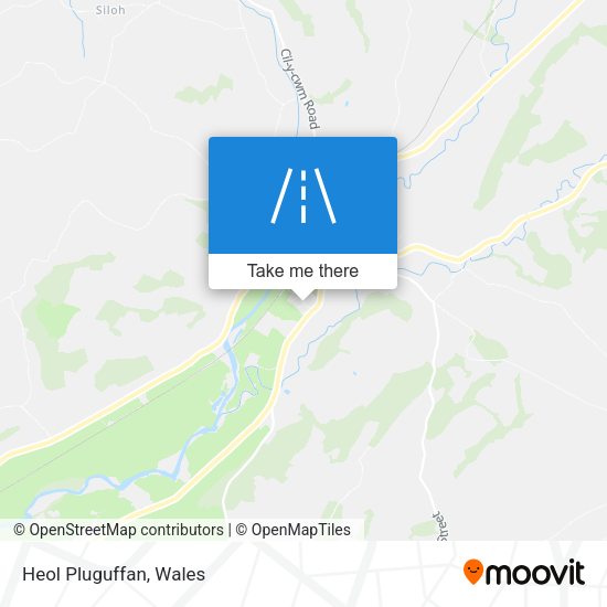 Heol Pluguffan map