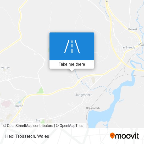 Heol Trosserch map