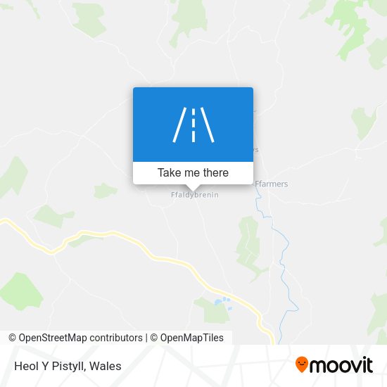Heol Y Pistyll map