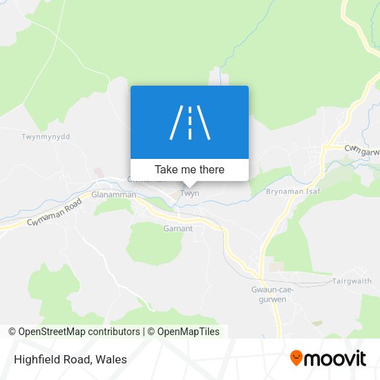 Highfield Road map