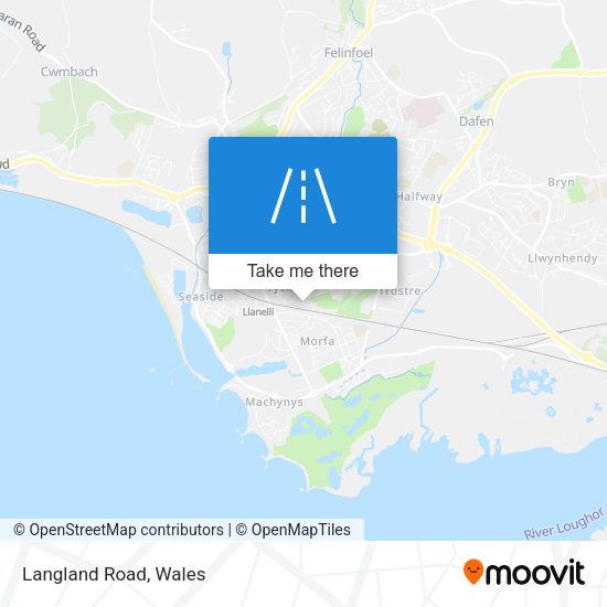 Langland Road map