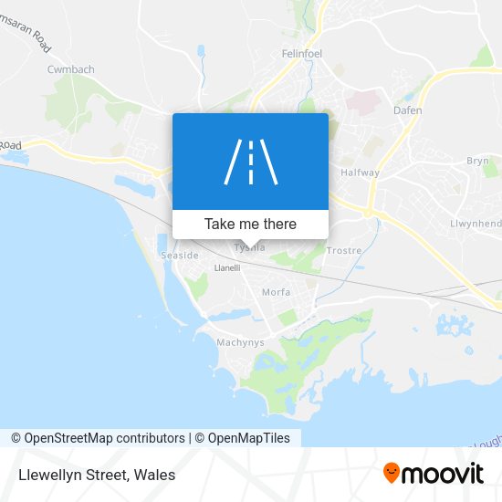 Llewellyn Street map
