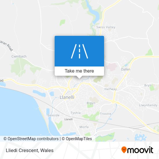 Lliedi Crescent map