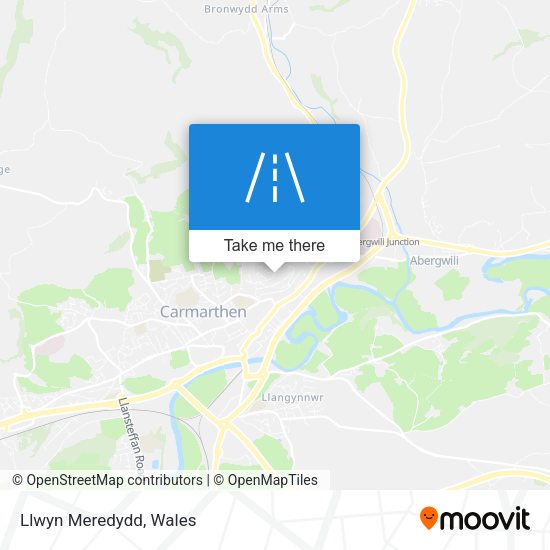 Llwyn Meredydd map