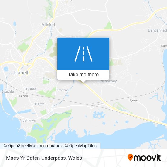 Maes-Yr-Dafen Underpass map