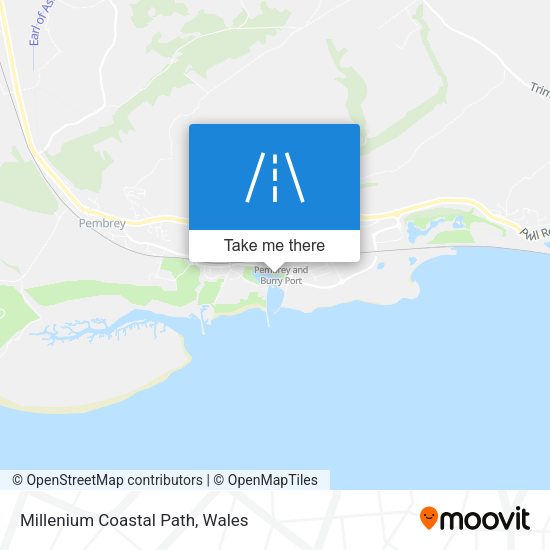 Millenium Coastal Path map