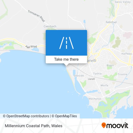 Millennium Coastal Path map